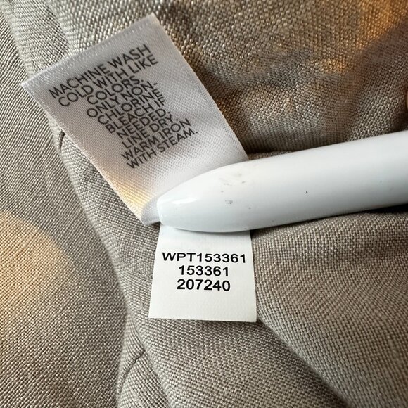 J.Jill Linen Blend Wide Leg Pants Size Large | Lightweight Coastal Grandma Beach - Picture 9 of 10